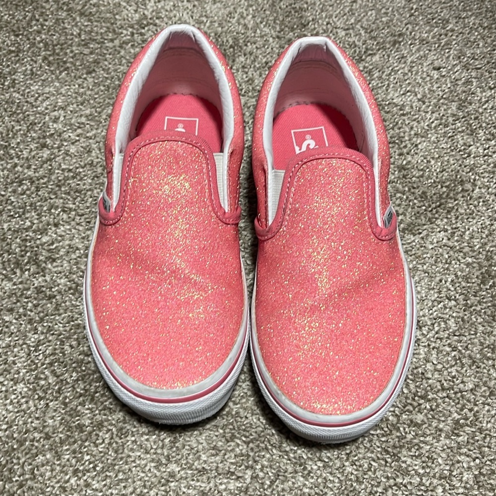 Girls glitter vans size 1.5
